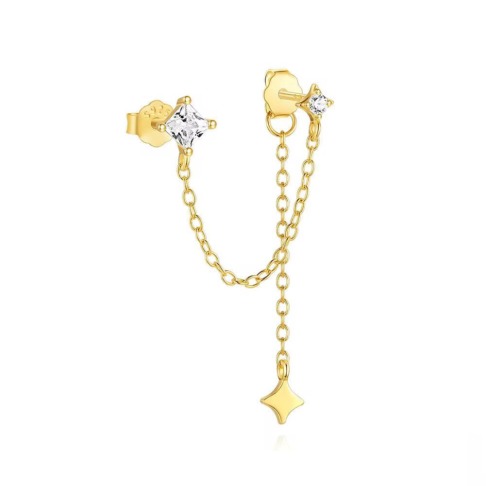 Duo Chain Earrings