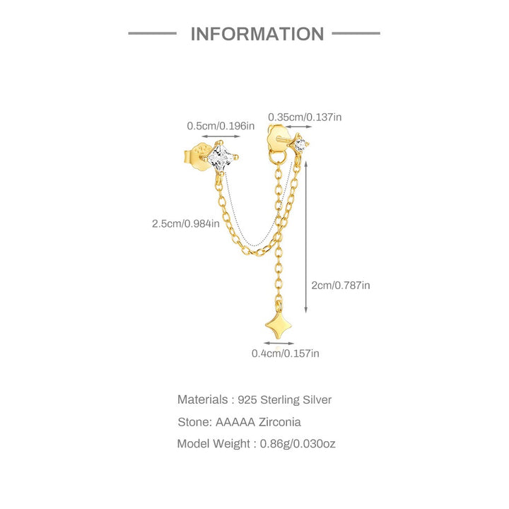 Duo Chain Earrings