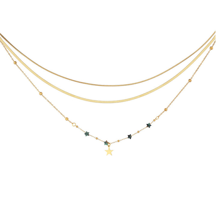 Layered Star Necklace