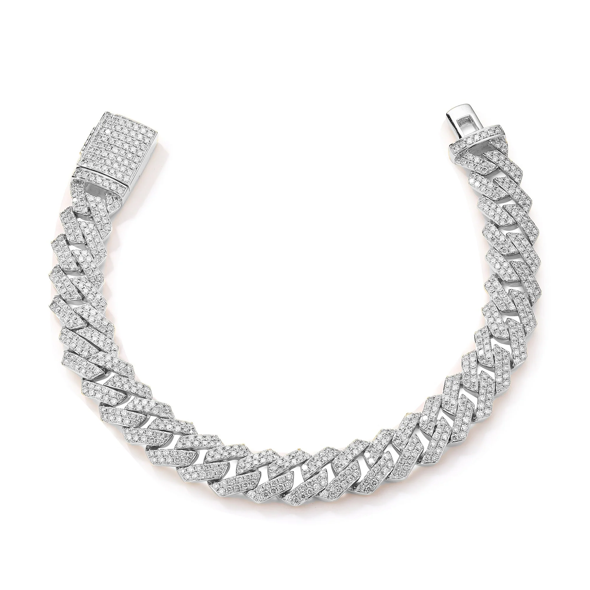 Keel Luxury Moissanite Cuban Bracelet