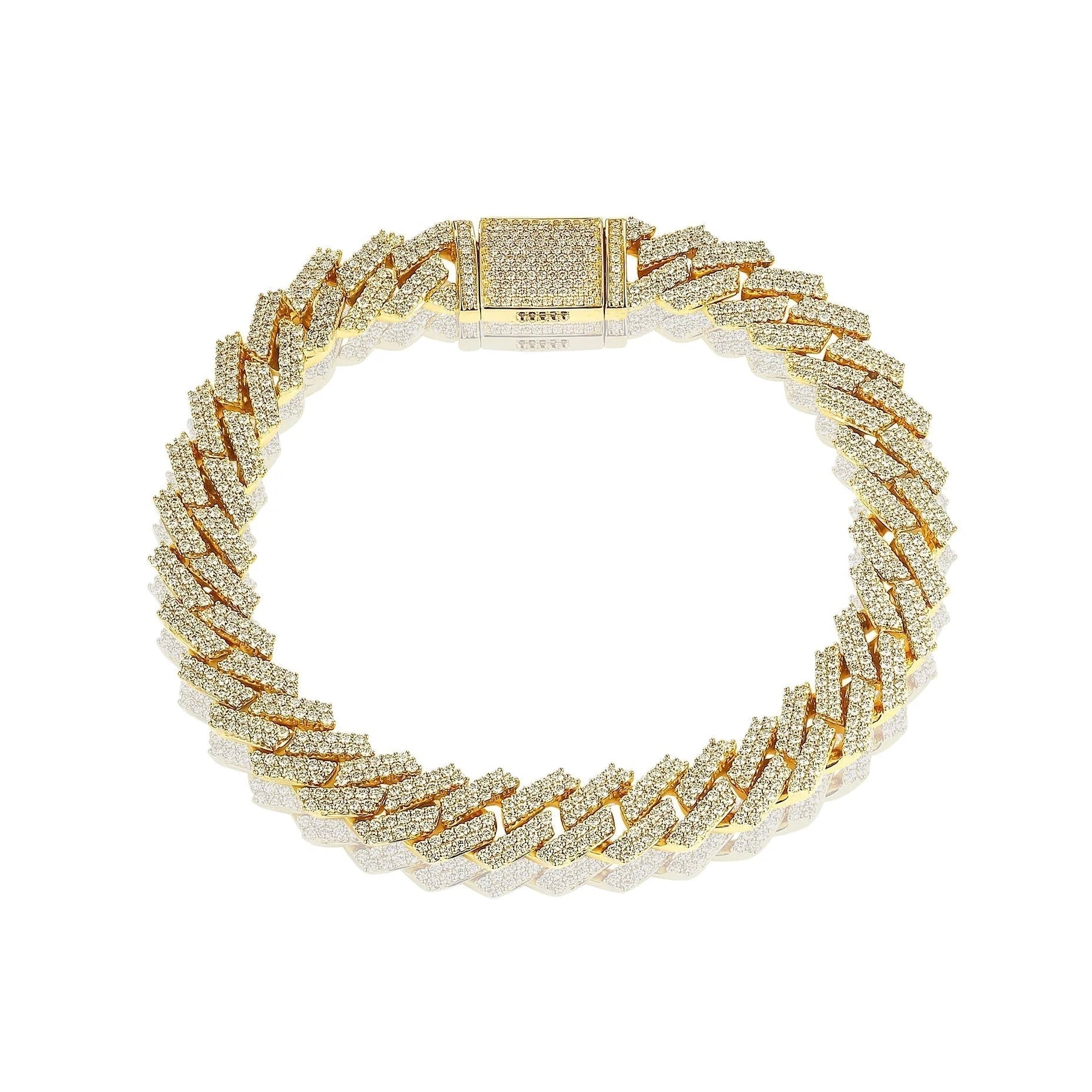 Keel Luxury Moissanite Cuban Bracelet