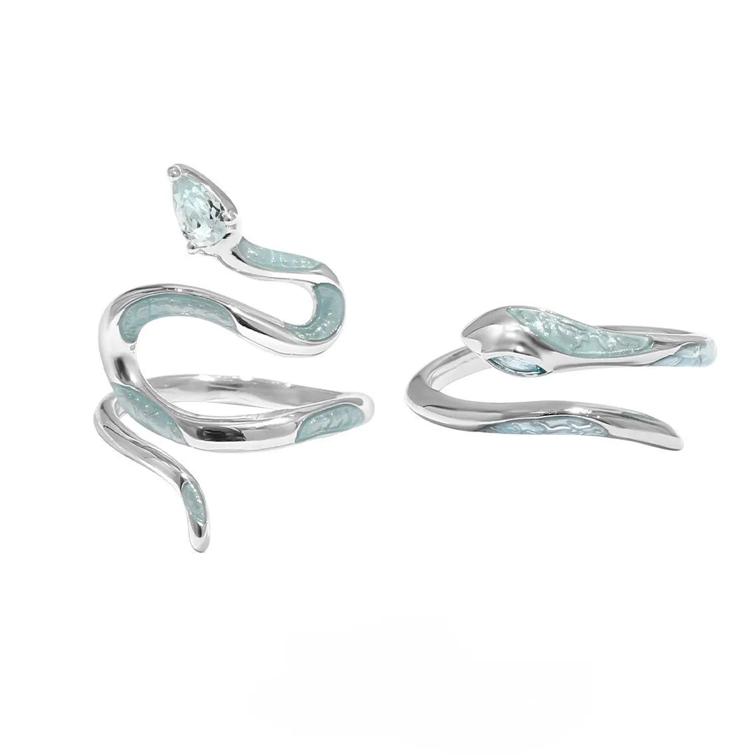 Aqua Serpent Ring