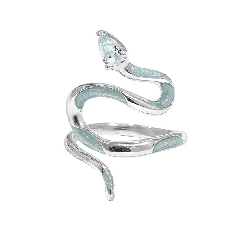 Aqua Serpent Ring