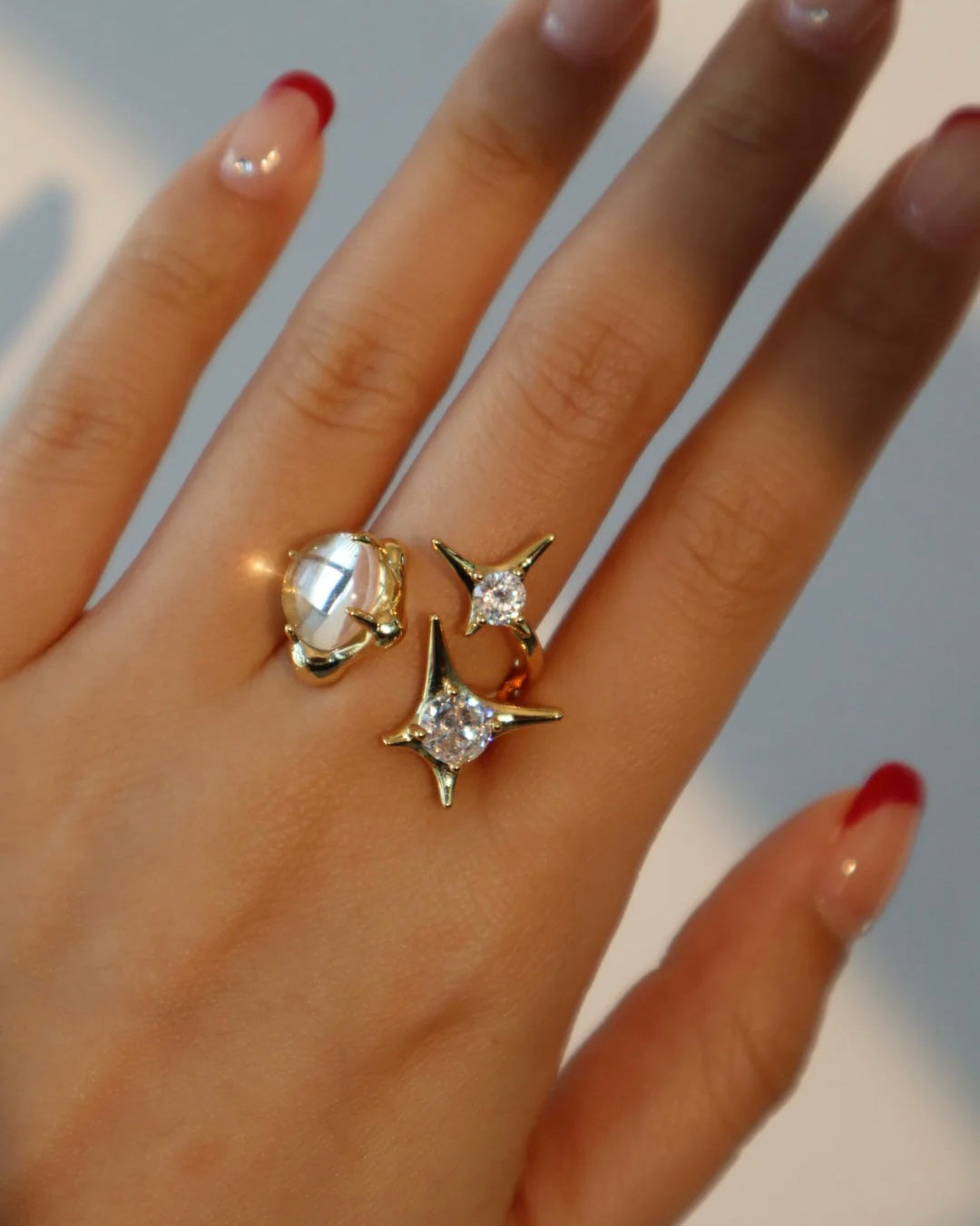 3 in 1 Gemstones Ring