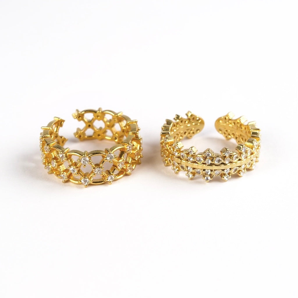 Celestial Crown Rings - Adjustable (One Size)