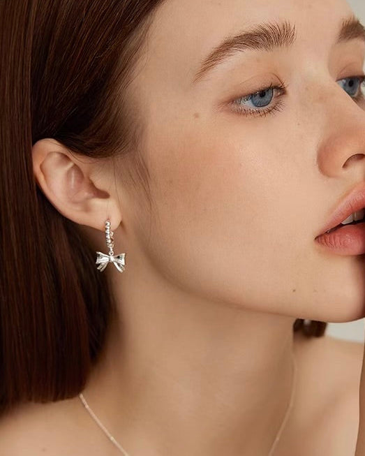 Auré Bow Hoop Earrings