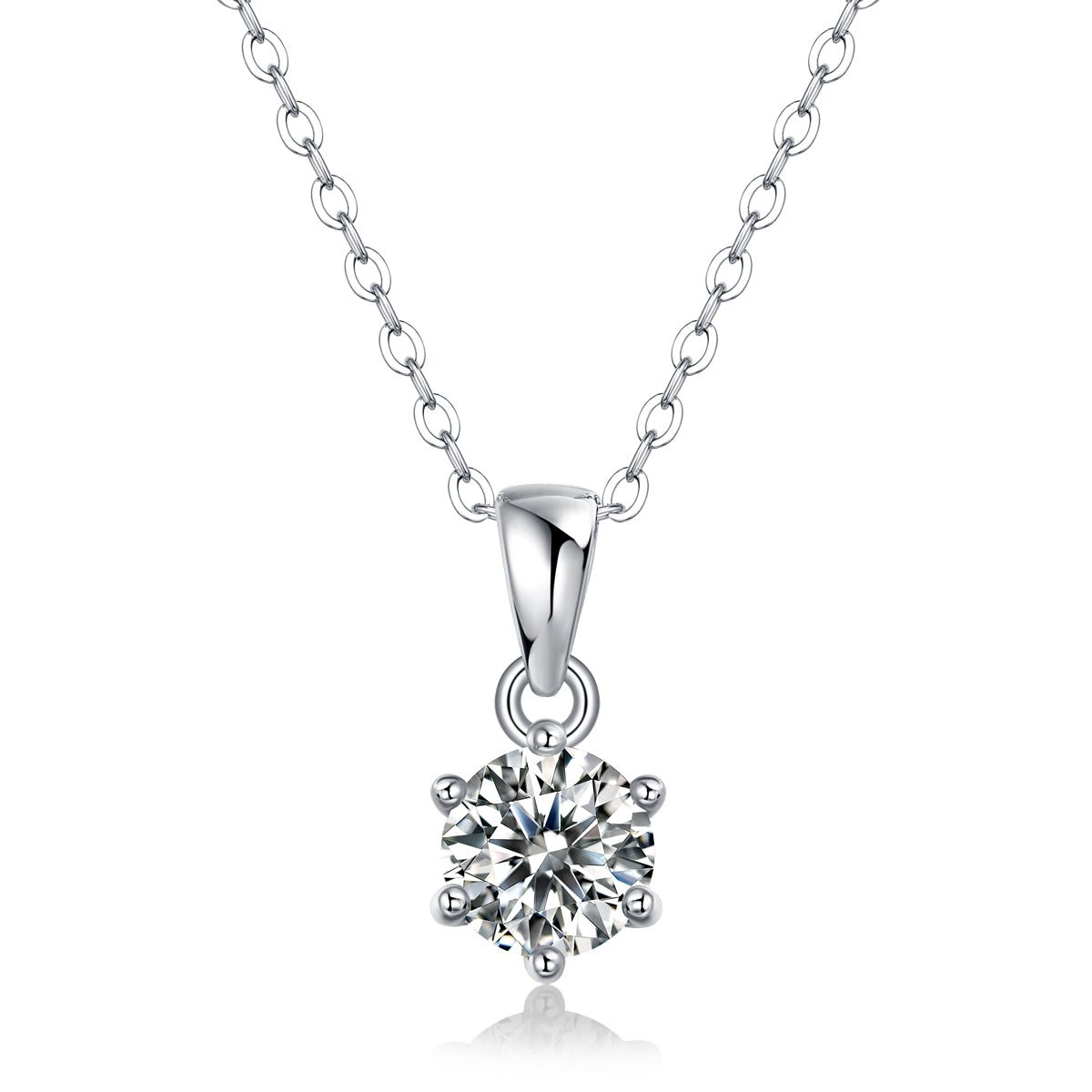 Breeze Dance™ Moissanite Solitaire Necklace