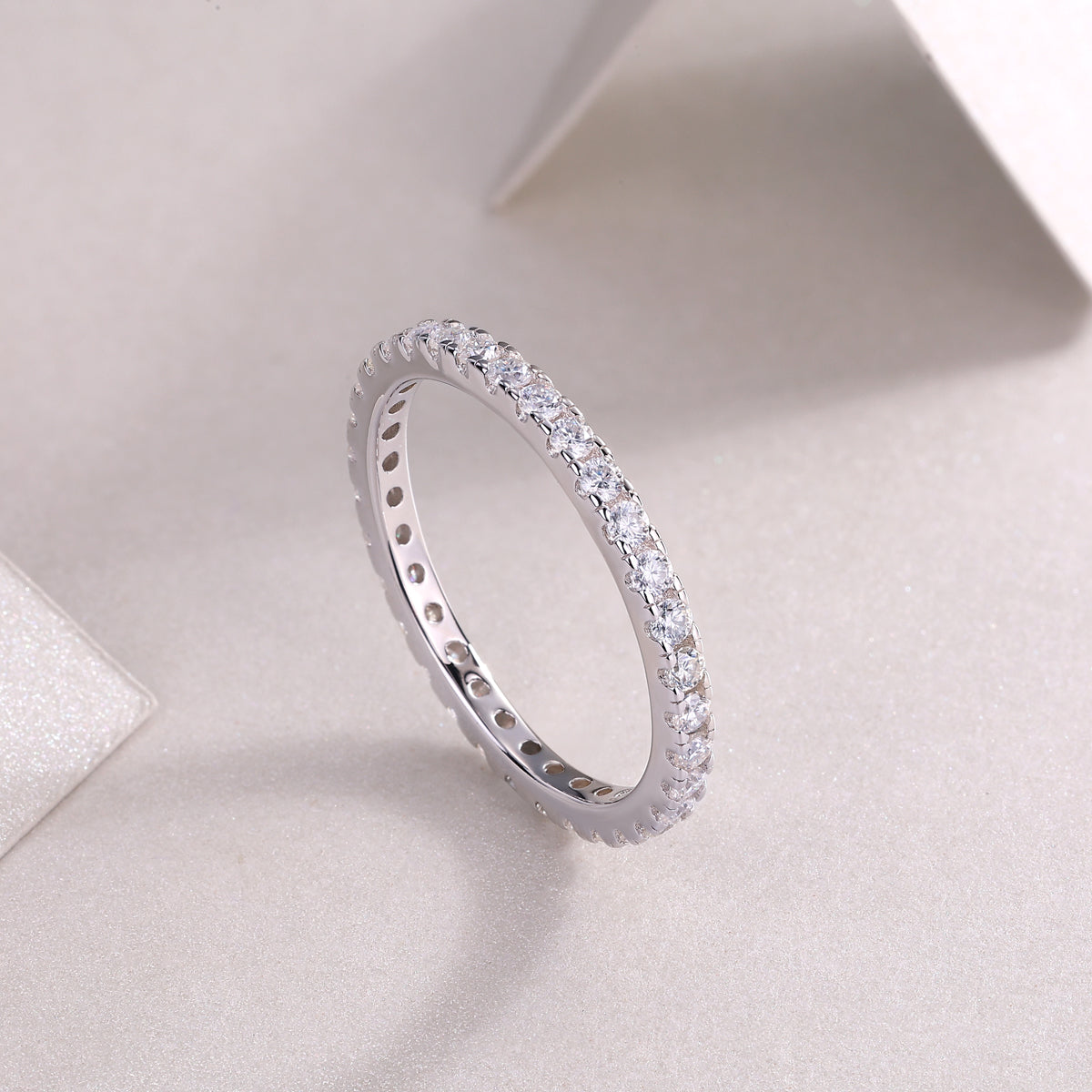 Full Row Moissanite Eternity Ring