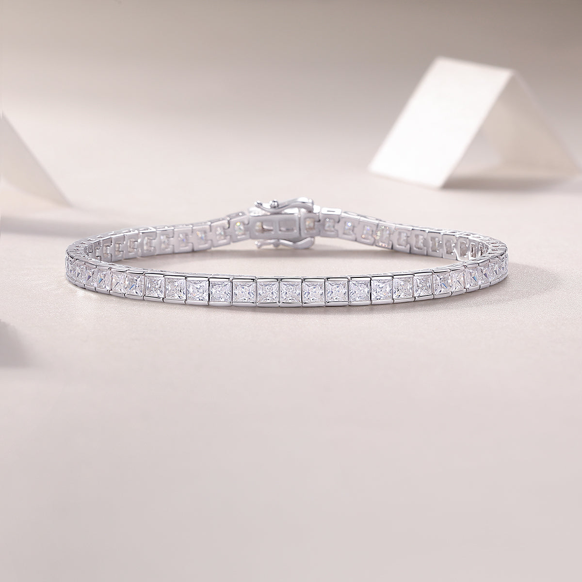 Square-Cut Moissanite Bracelet