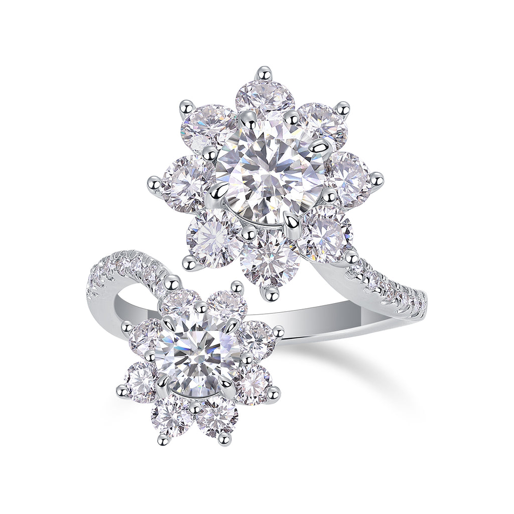 Petal Blossom Moissanite Ring