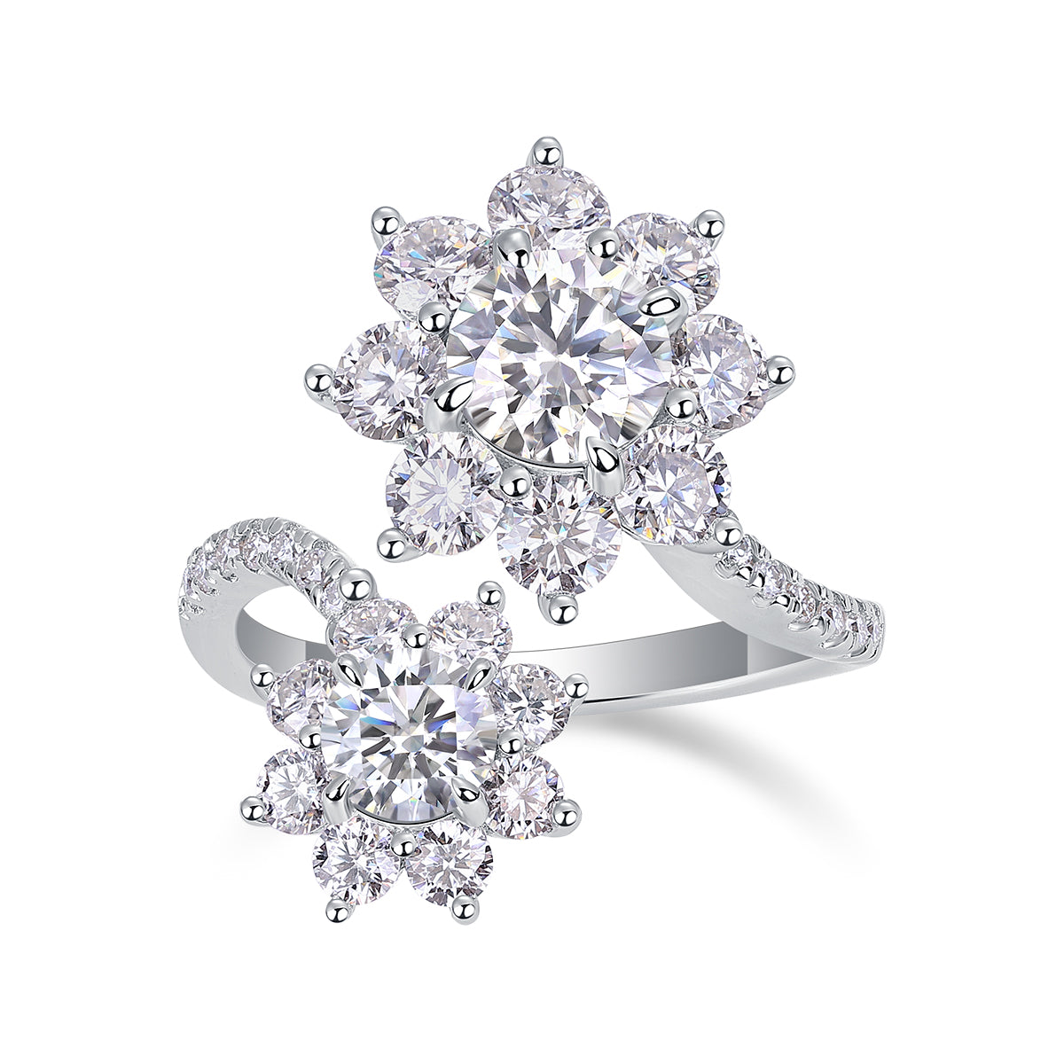 Petal Blossom Moissanite Ring