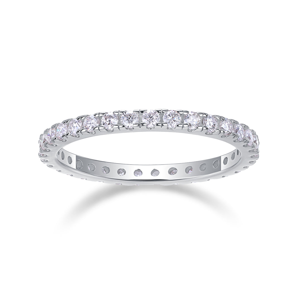 Full Row Moissanite Eternity Ring