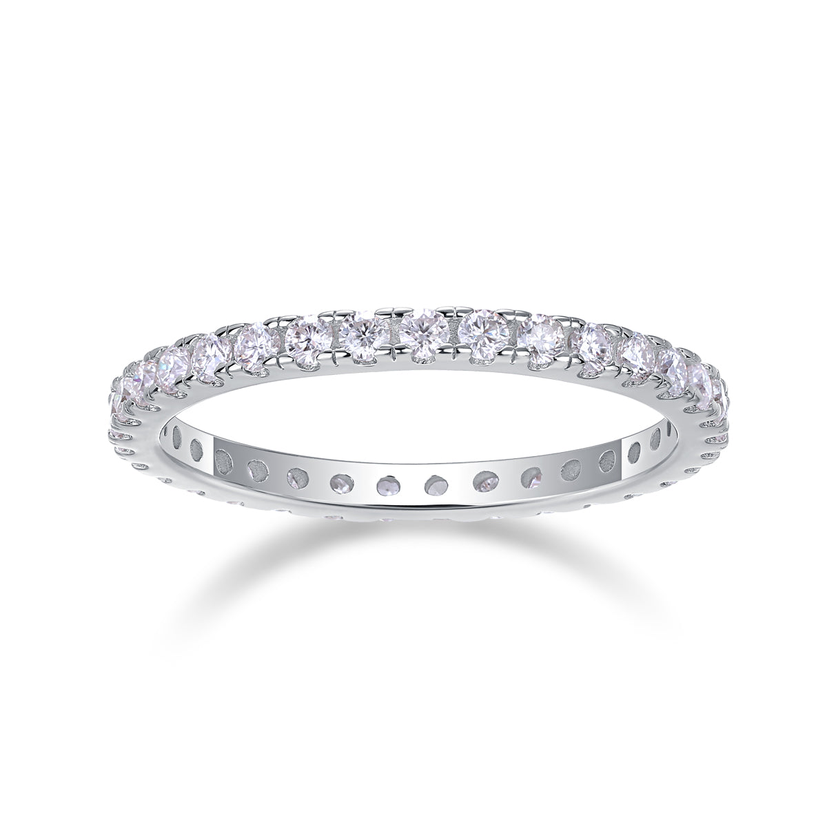 Full Row Moissanite Eternity Ring