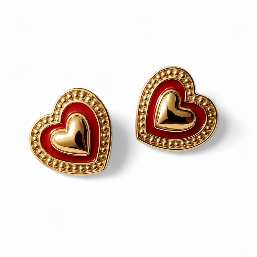 Amour cute stud earrings for women
