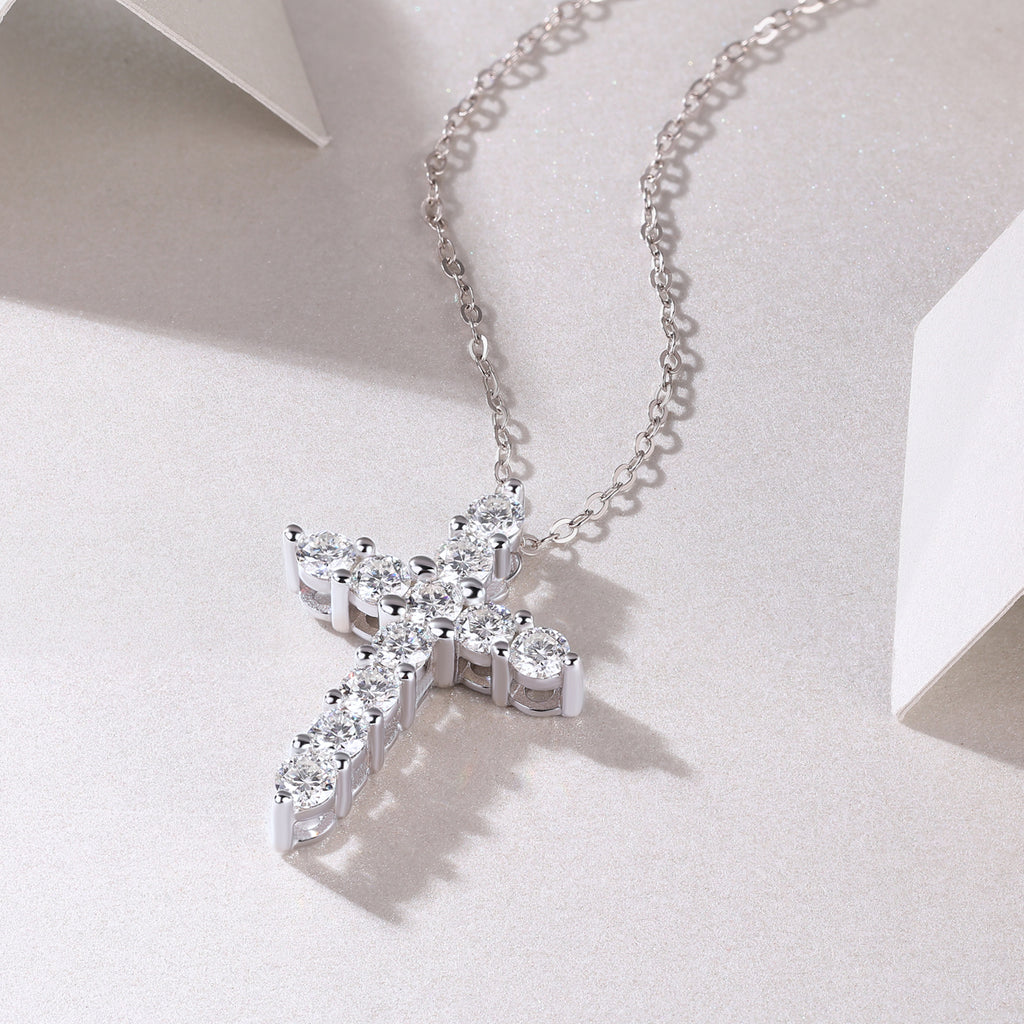 Faith Cross™ Moissanite Pendant Necklace
