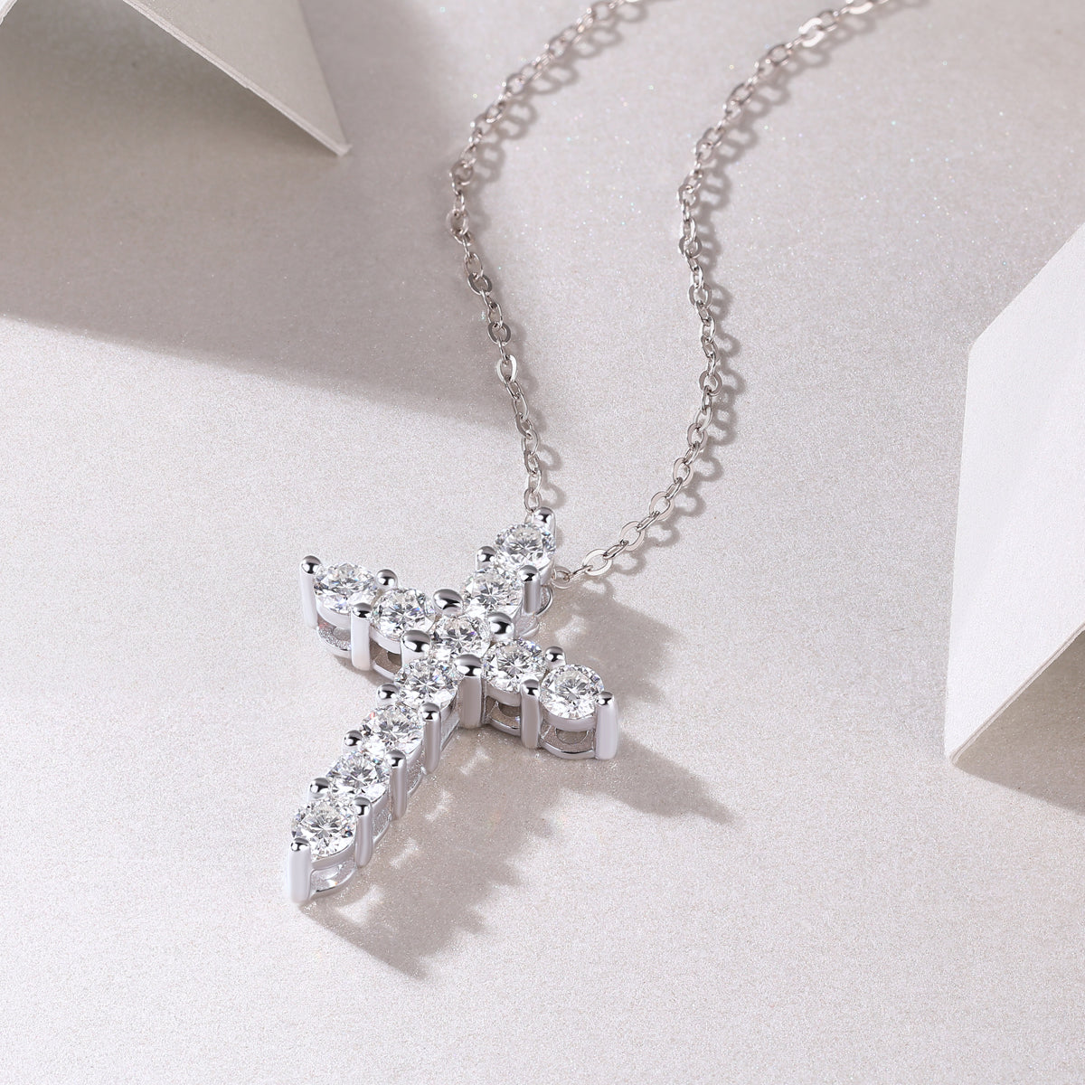 Faith Cross™ Moissanite Pendant Necklace