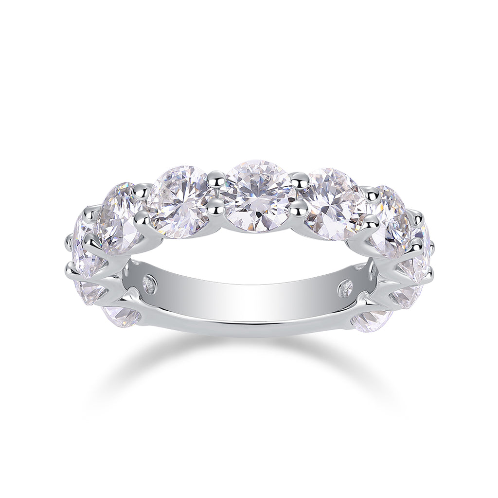Brilliant Full Eternity Moissanite Ring