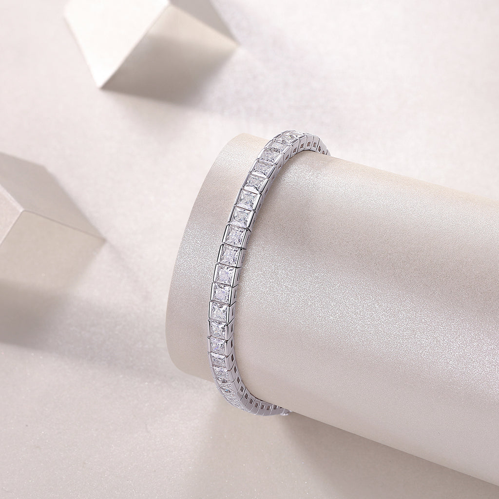 Square-Cut Moissanite Bracelet