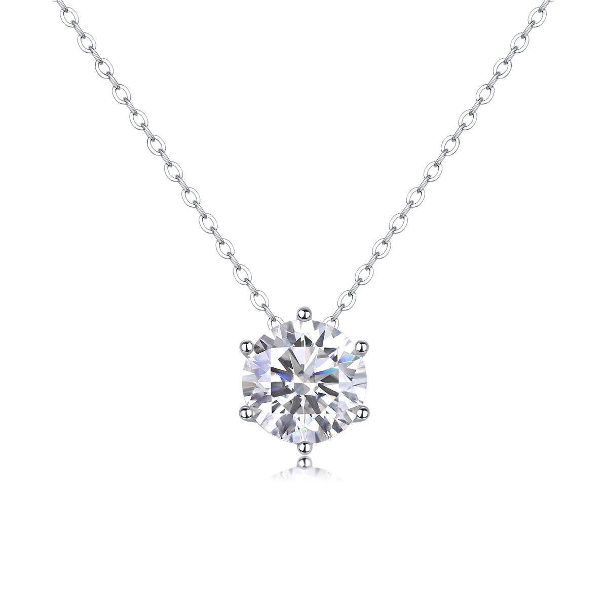 Solitaire Radiance™ Moissanite Pendant Necklace