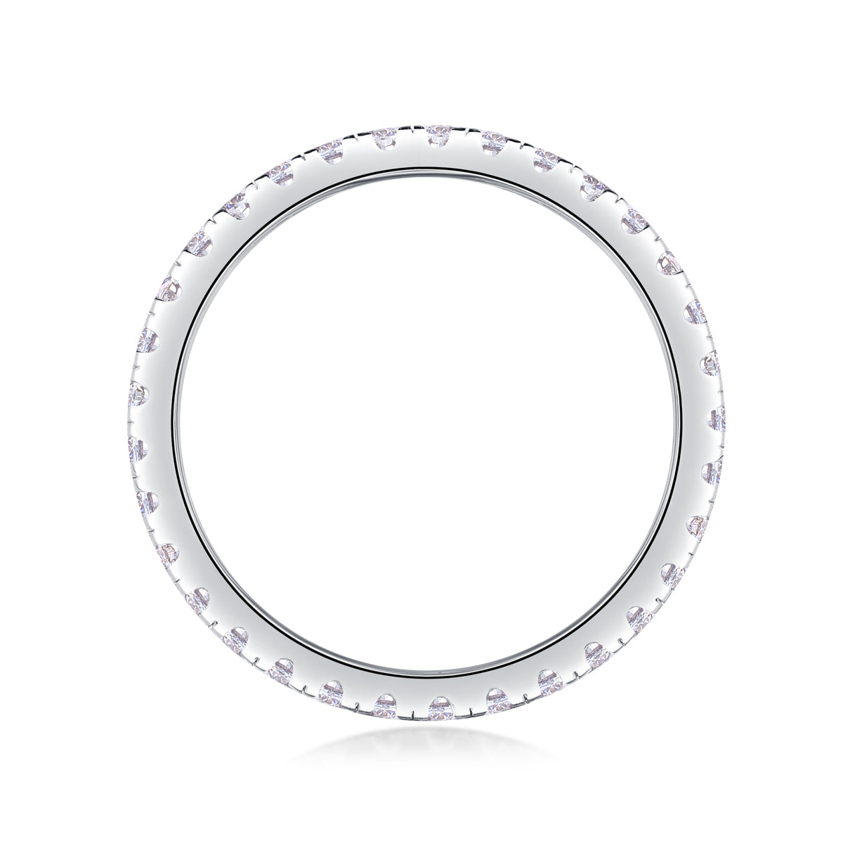 Full Row Moissanite Eternity Ring