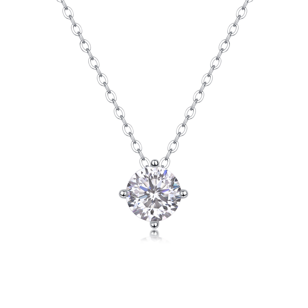 True Heart 1 Carat Moissanite Solitaire Necklace