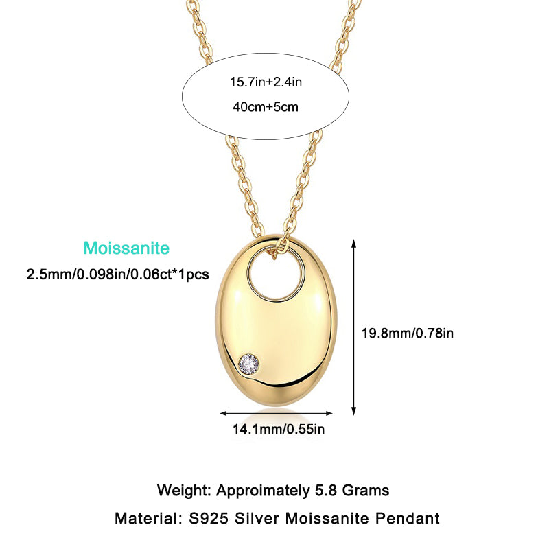 Moissanite Pendant Necklace