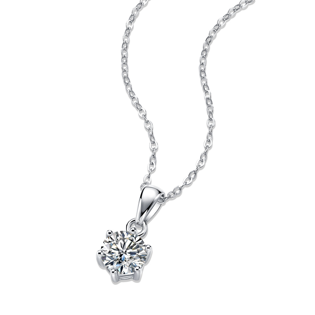 Breeze Dance™ Moissanite Solitaire Necklace