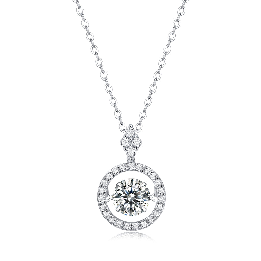 Luminous Halo™ Moissanite Pendant Necklace