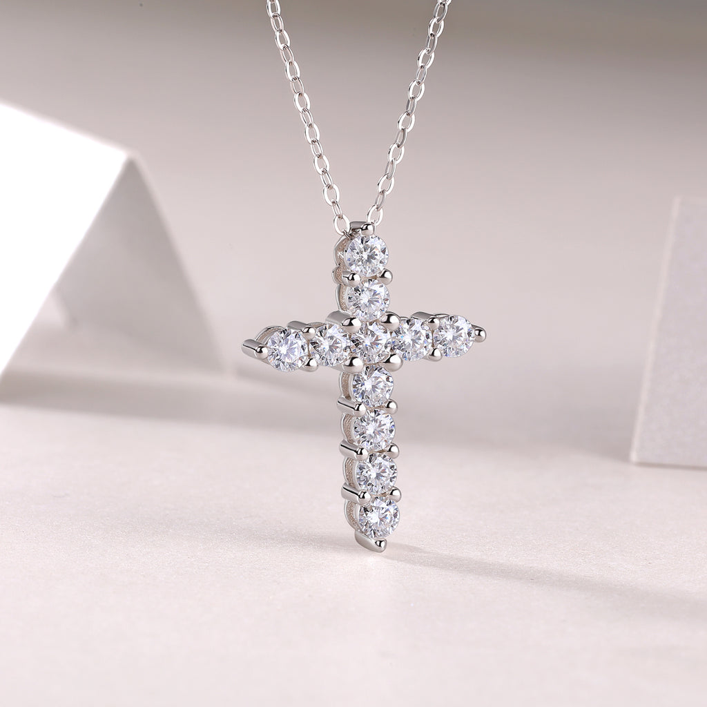 Faith Cross™ Moissanite Pendant Necklace
