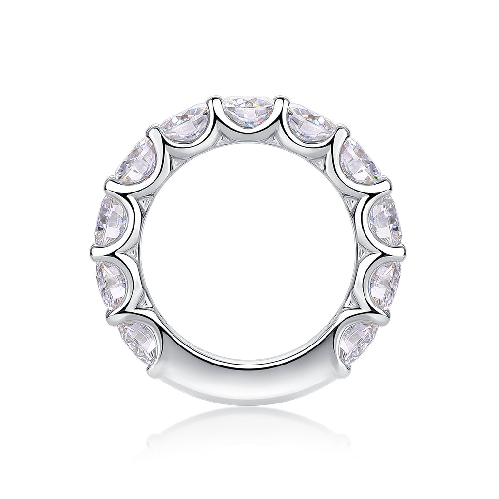Brilliant Full Eternity Moissanite Ring