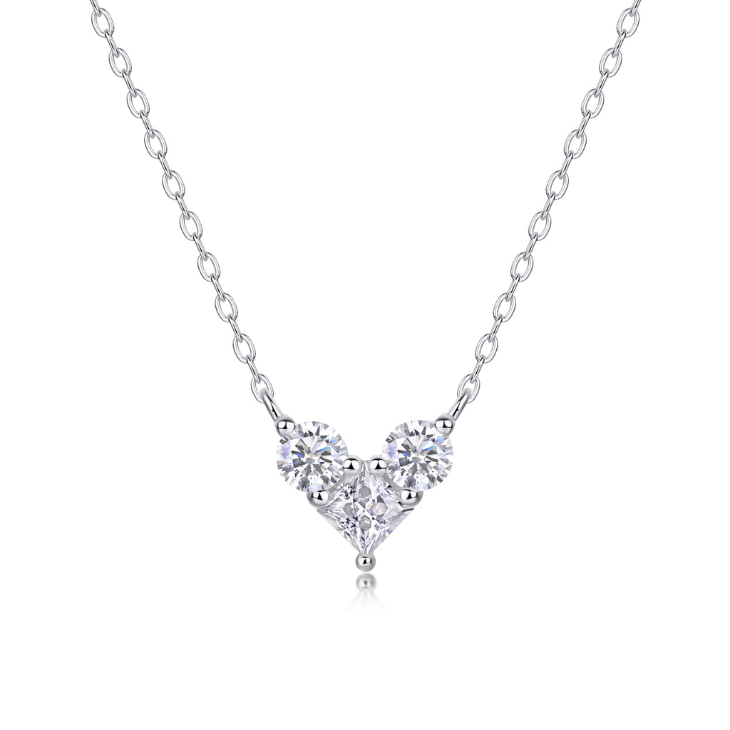 Heart Moissanite Pendant Necklace