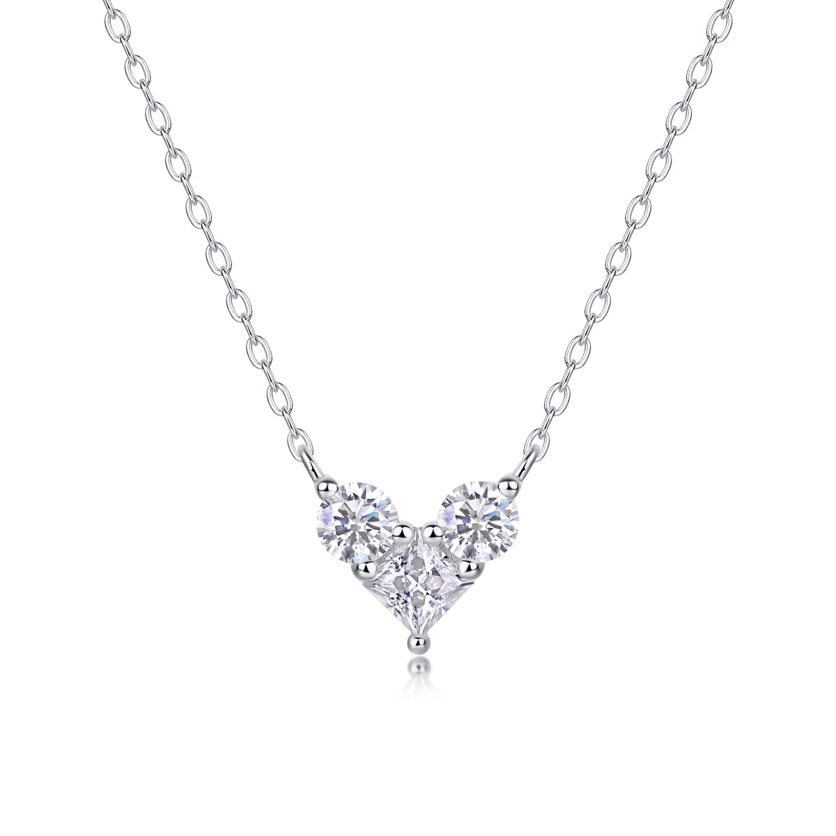 Heart Moissanite Pendant Necklace