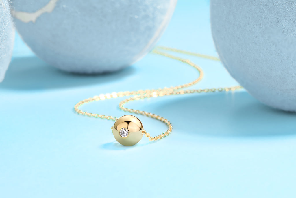 Golden Sphere™ Moissanite Pendant Necklace