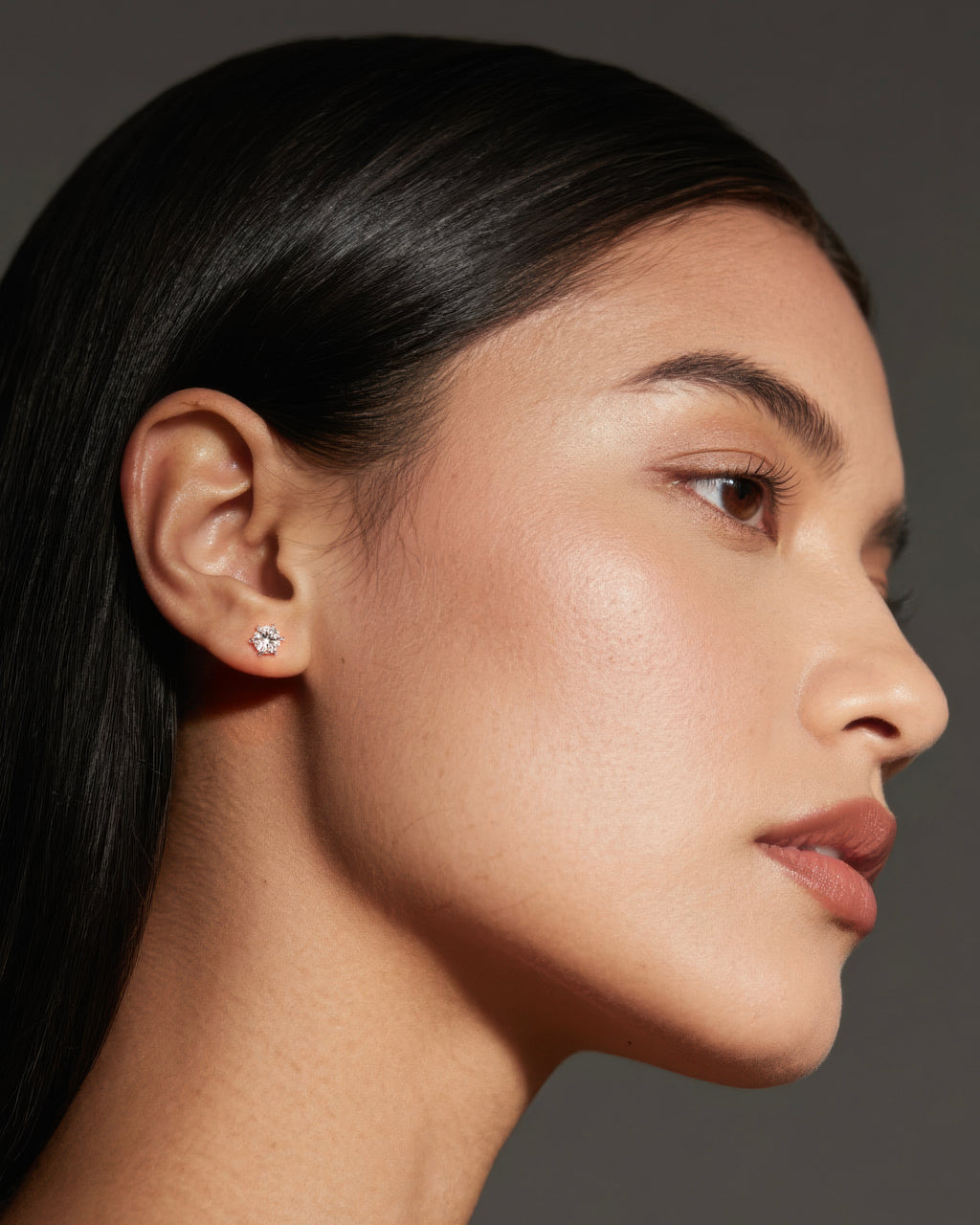 Classic Round Moissanite Stud Earrings