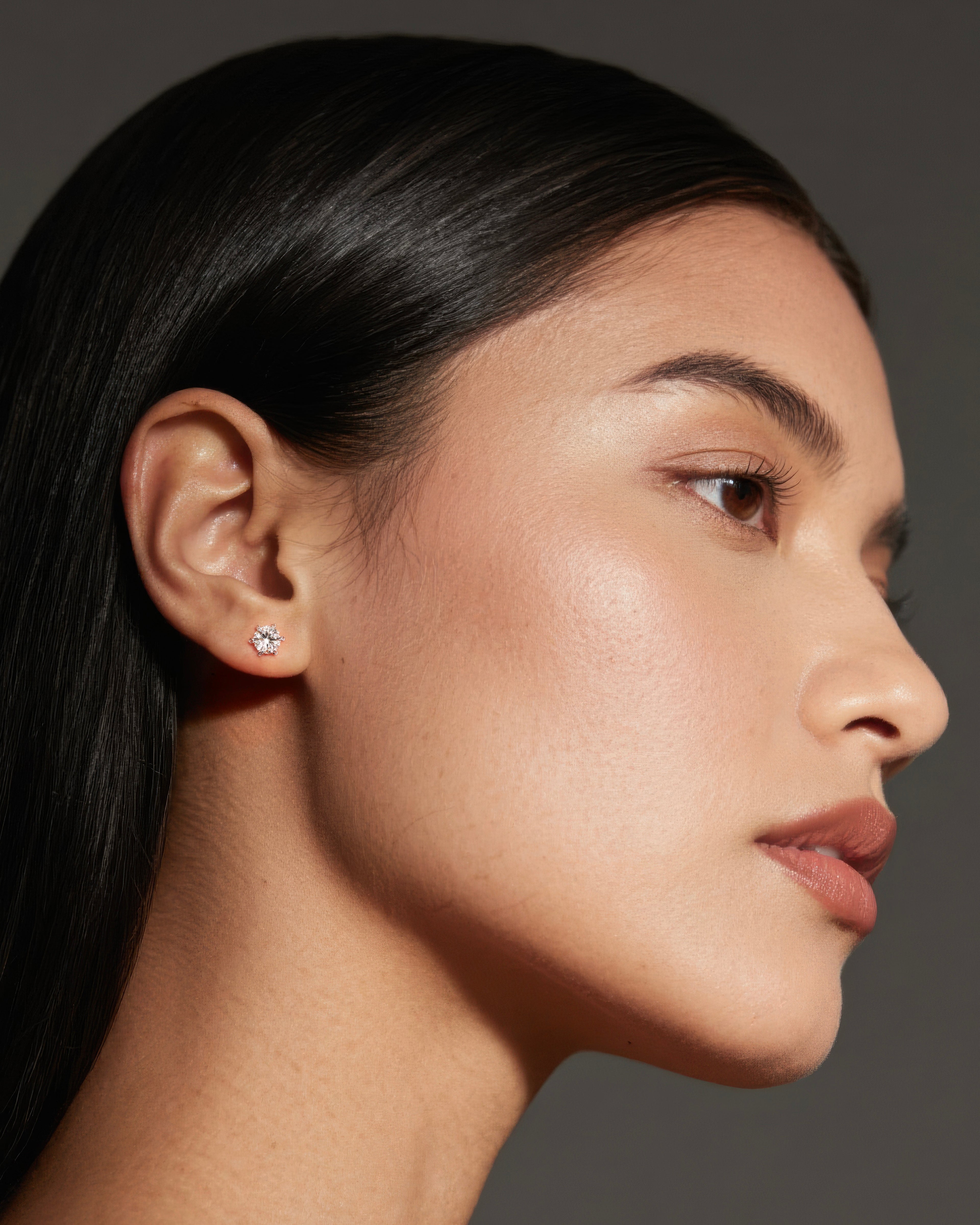 Classic Round Moissanite Stud Earrings