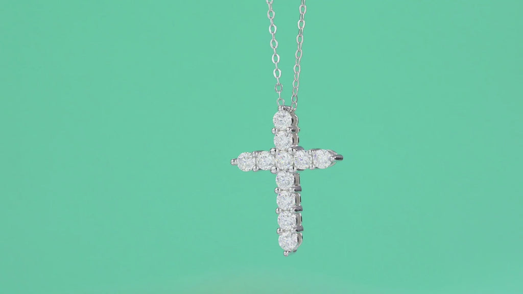 Faith Cross™ Moissanite Pendant Necklace