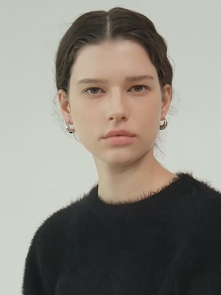Chunky Dome Hoop Earrings