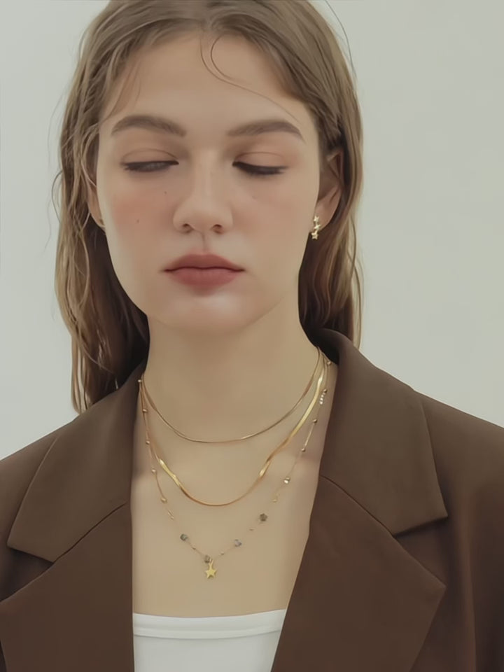 Layered Star Necklace