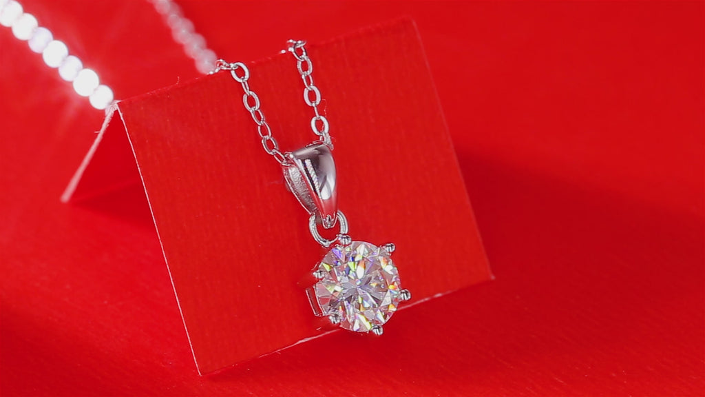 Breeze Dance™ Moissanite Solitaire Necklace