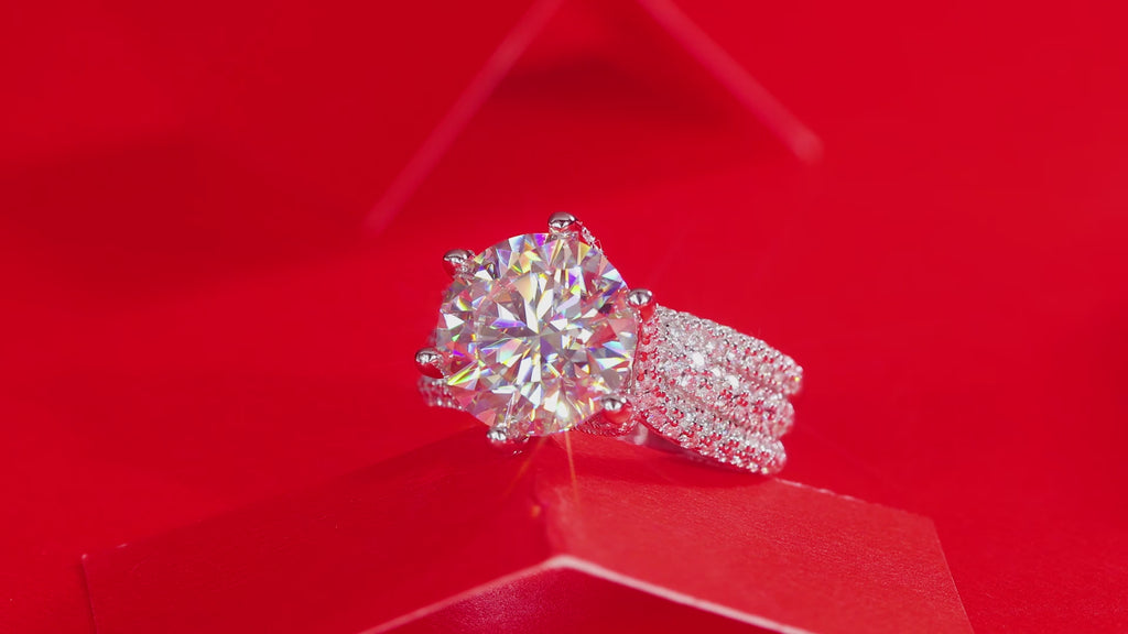 Moissanite Statement Ring