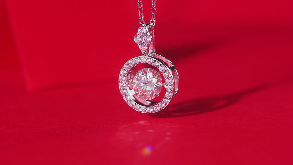Luminous Halo™ Moissanite Pendant Necklace