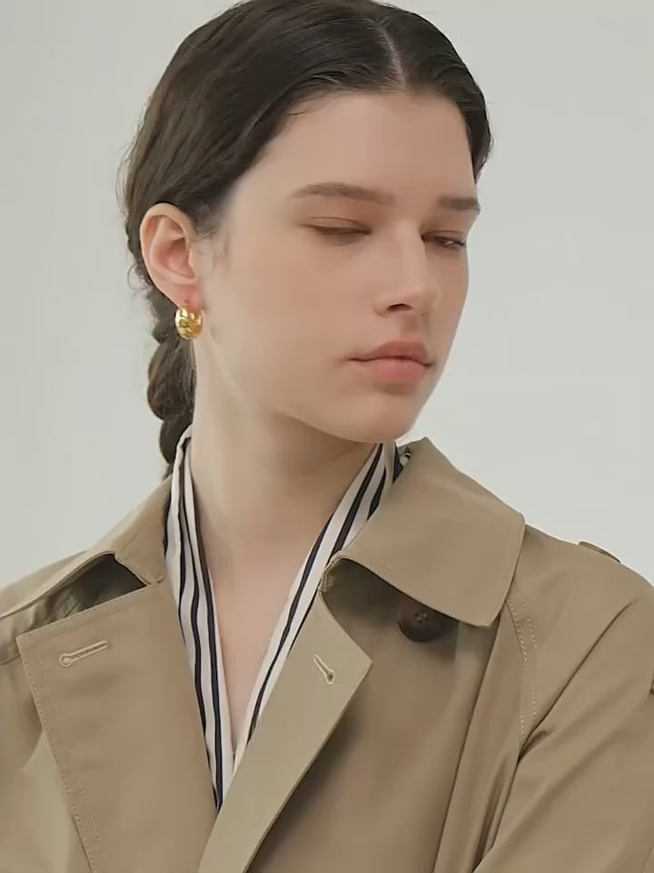 Chunky Dome Hoop Earrings