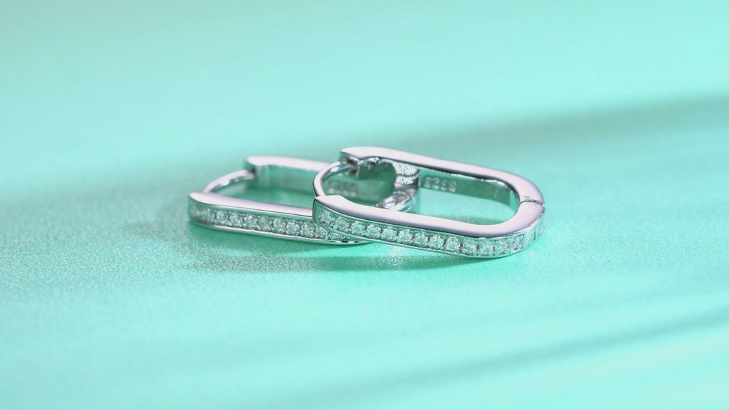 Sleek Bar Moissanite Earrings