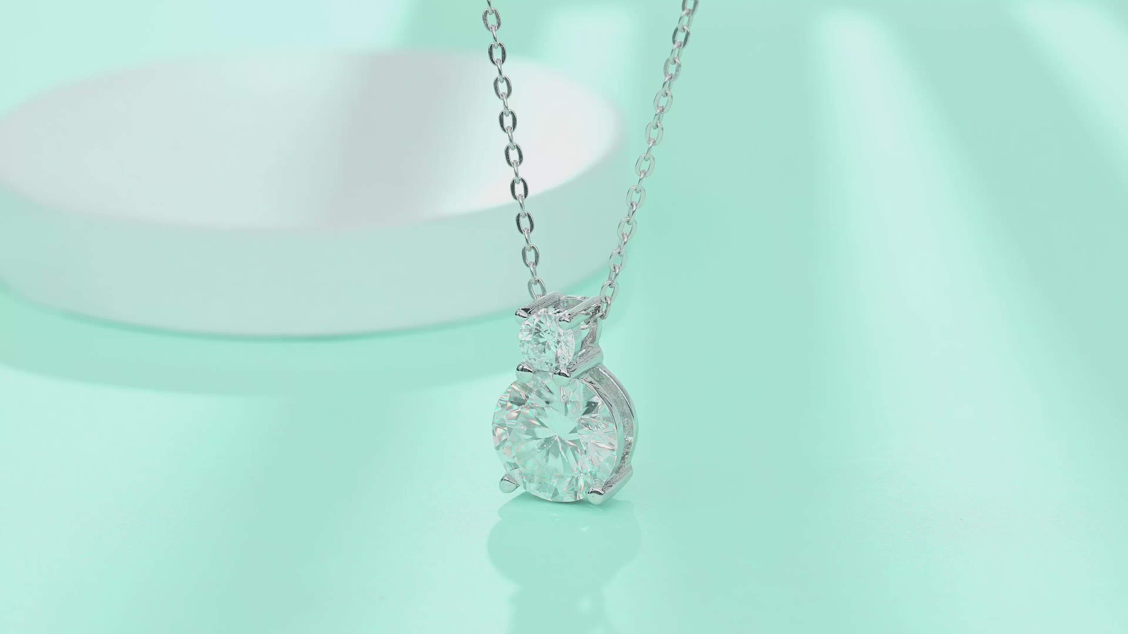 3 Carat Moissanite Solitaire Pendant