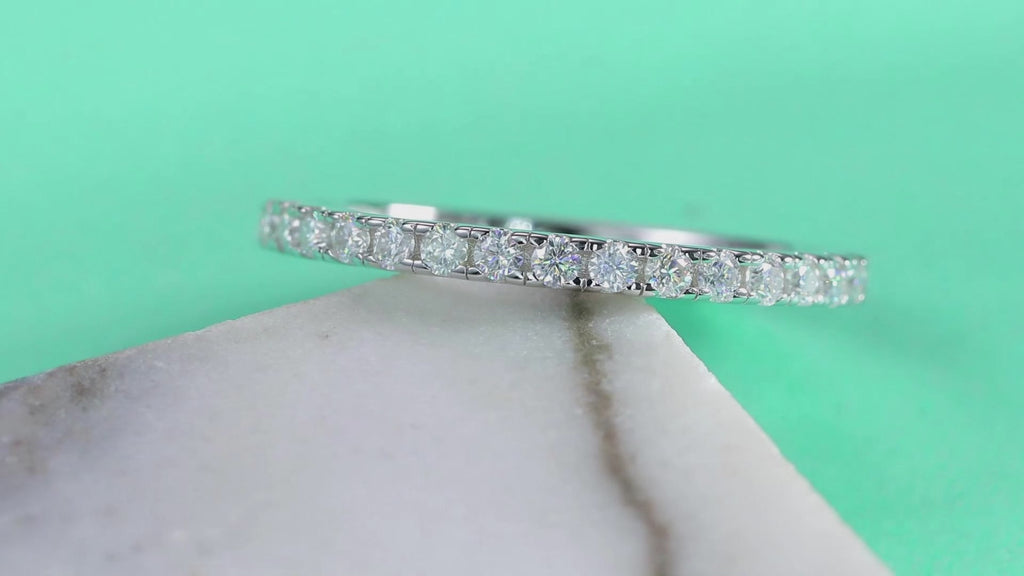 Full Row Moissanite Eternity Ring