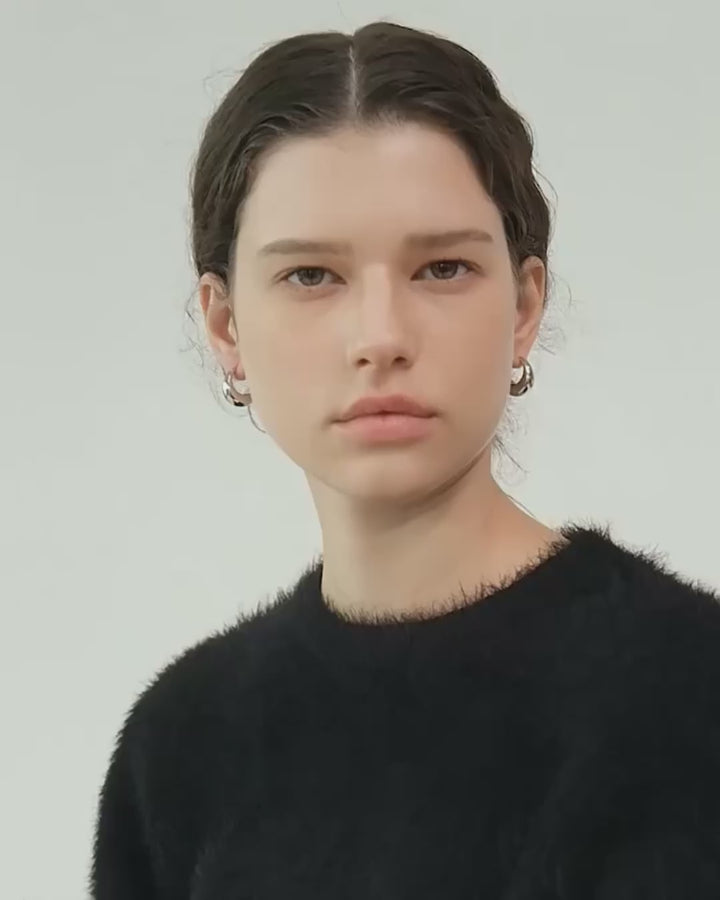 Chunky Dome Hoop Earrings